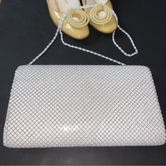 v i n t a g e :: Glam Metal Chain Mail Mesh Envelope Purse Clutch - Picture 2 of 13